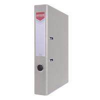 Biblioraft plastifiat OFFICE Products, 5 cm, colturi metalice, gri