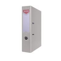 Biblioraft plastifiat OFFICE Products, 7.5 cm, colturi metalice, gri