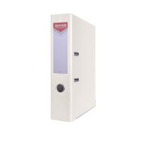 Biblioraft plastifiat OFFICE Products, 7.5 cm, colturi metalice, alb