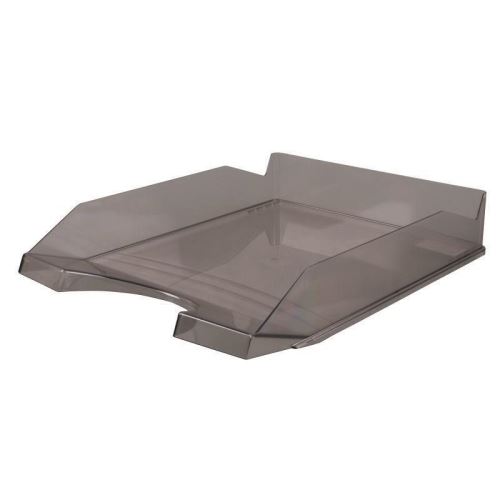 Tavita documente OFFICE Products, plastic lucios, fumuriu