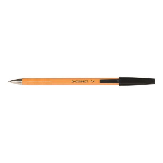 Pix fara mecanism Q-CONNECT Yellow Fine, scriere de 0.4 mm, negru