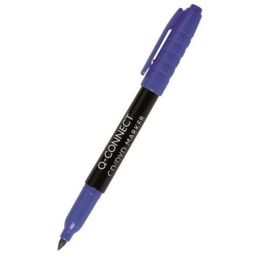 Marker permanent Q-CONNECT, tip M, scriere de 1 mm, albastru