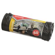 Saci menajeri OFFICE Products, 60 litri, standard, HDPE, 50 buc/set, negru
