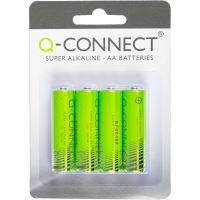 Baterii Q-CONNECT, alcaline, R6, AA, 1.5 v, 4 buc/set
