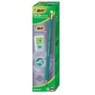 Creion grafic BIC Evolution, cu radiera, corp verde