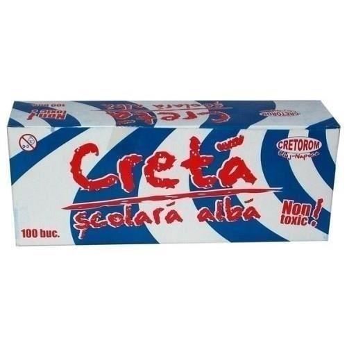 Creta alba patrata Cretorom, 100 buc/cut