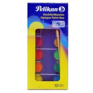 Acuarele Pelikan F355 12 culori + pensula + tub alb