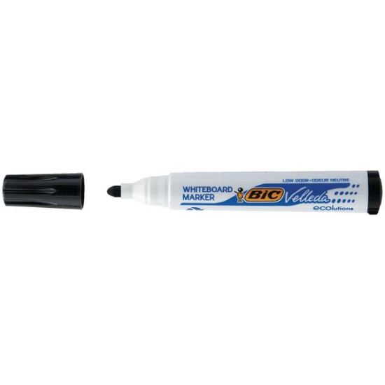 Marker whiteboard Bic Velleda 1701, varf rotund, scriere 1 - 3 mm, negru