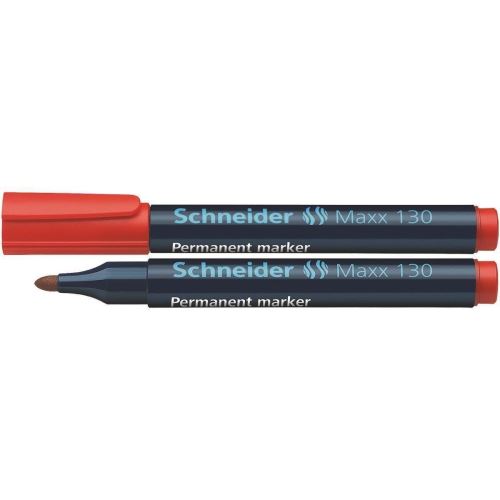 Marker permanent Schneider Maxx 130, scriere de 1 - 3 mm, rosu