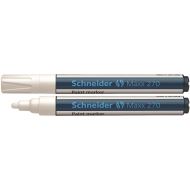 Marker cu vopsea Schneider Maxx 270, scriere de 1 - 3 mm, alb