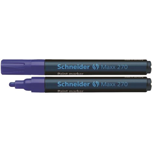 Marker cu vopsea Schneider Maxx 270, scriere de 1 - 3 mm, albastru