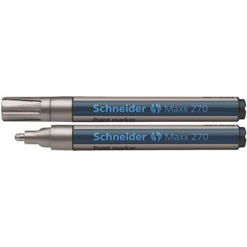 Marker cu vopsea Schneider Maxx 270, scriere de 1 - 3 mm, argintiu