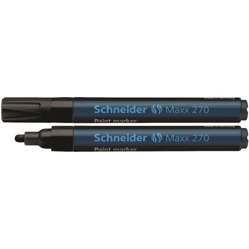 Marker cu vopsea Schneider Maxx 270, scriere de 1 - 3 mm, negru