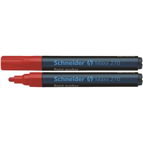 Marker cu vopsea Schneider Maxx 270, scriere de 1 - 3 mm, rosu