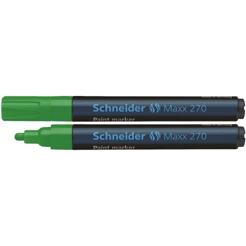 Marker cu vopsea Schneider Maxx 270, scriere de 1 - 3 mm, verde