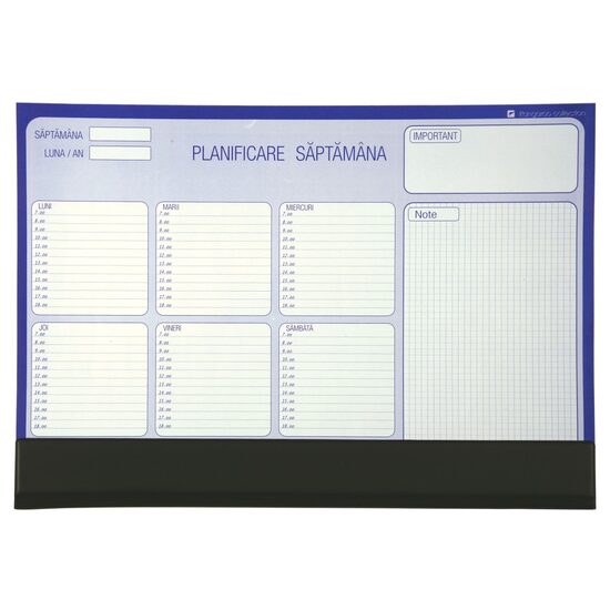 Planner pentru birou Eco, format A3, saptamanal