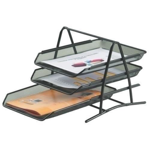 Tavita din plasa metal Eco 3 buc/set, culisante, negru