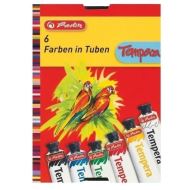 Acuarele tempera Herlitz, 6 culori x 16 ml