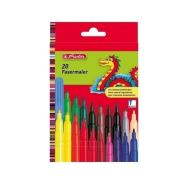 Carioci Herlitz Green Line 20 culori, varf de 2 mm