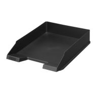 Tavita documente Herlitz Clasic, plastic mat, negru