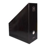 Suport vertical din carton Herlitz Montana, cotor 115 mm, negru