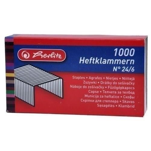 Capse zincate Herlitz 24/6, 1000 buc/cut