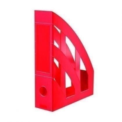Suport vertical din plastic Herlitz Clasic, 76 mm, rosu