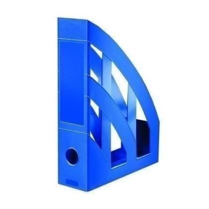 Suport vertical din plastic Herlitz Clasic, 76 mm, albastru