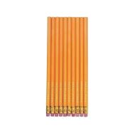 Creion grafic Herlitz, HB, cu radiera, corp galben, 10 buc/set