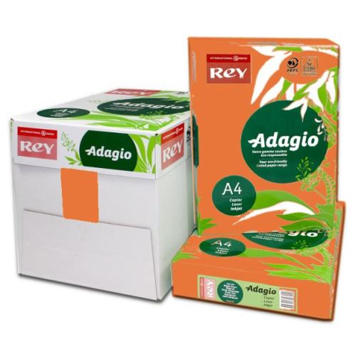 Carton color Adagio, A4, 160 gr, 250 coli/top, portocaliu