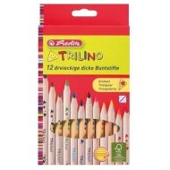 Creioane color Herlitz Trilino 12 culori