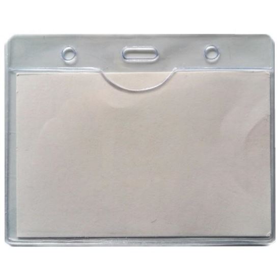 Port card orizontal Eco, exterior 98 x 70 mm, interior 93 x 55 mm, pvc transparent