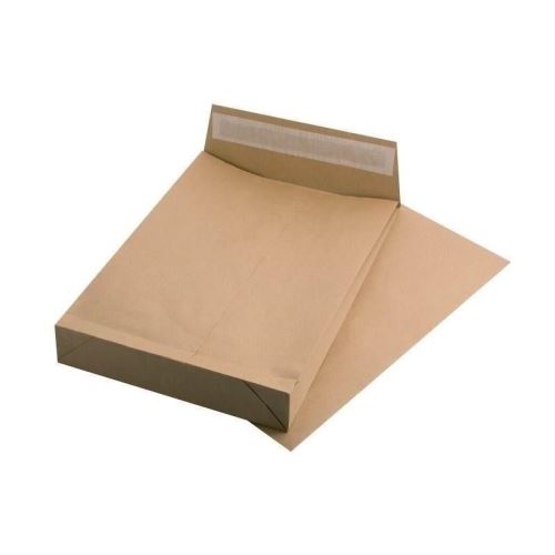 Plic burduf GPV hartie maro, format TB4 (250 x 353 x 50 mm), siliconic, 120 g