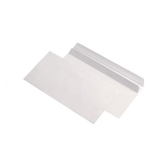 Plic hartie alba GPV format DL (110 x 220 mm) siliconic, cutie de 1000 bucati