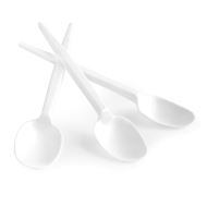 Lingurite din plastic OFFICE Products, 12 cm, 100 buc/set