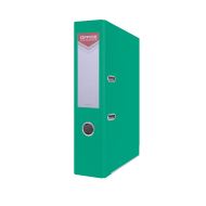 Biblioraft plastifiat OFFICE Products, 7.5 cm, colturi metalice, turcoaz