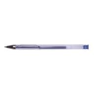 Pix cu gel OFFICE Products, corp transparent, scriere de 0.7 mm, albastru