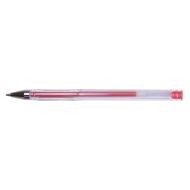 Pix cu gel OFFICE Products, corp transparent, scriere de 0.7 mm, rosu