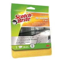 Laveta microfibra Scoth Brite pentru bucatarie, 30 x 32 cm, galben
