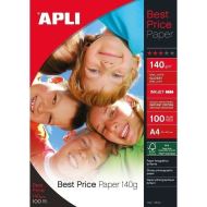 Hartie foto APLI Inkjet Best Price, A4, 140 gr, lucios, 100 coli/top