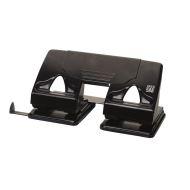 Perforator SAX din metal, 4 perforatii, 35 coli, negru