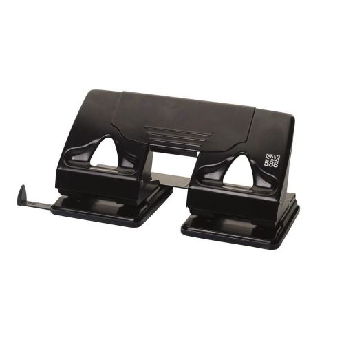 Perforator SAX din metal, 4 perforatii, 35 coli, negru