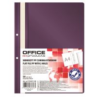 Dosar din plastic cu sina si doua perforatii OFFICE Products, mov
