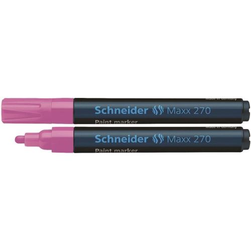 Marker cu vopsea Schneider Maxx 270, scriere de 1 - 3 mm, roz