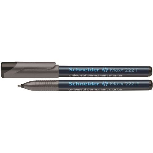 Marker permanent Schneider 222, tip F, scriere de 0.7 mm, negru