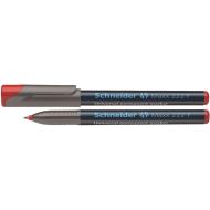 Marker permanent Schneider 222, tip F, scriere de 0.7 mm, rosu