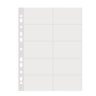 Folie protectie DONAU, A4, pentru 10 sau 20 carti vizita 95 x 60 mm, cristal, 50 microni