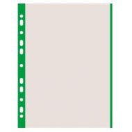 Folie protectie DONAU, A4, margine color verde, coaja portocala, 40 microni, 100 file/set