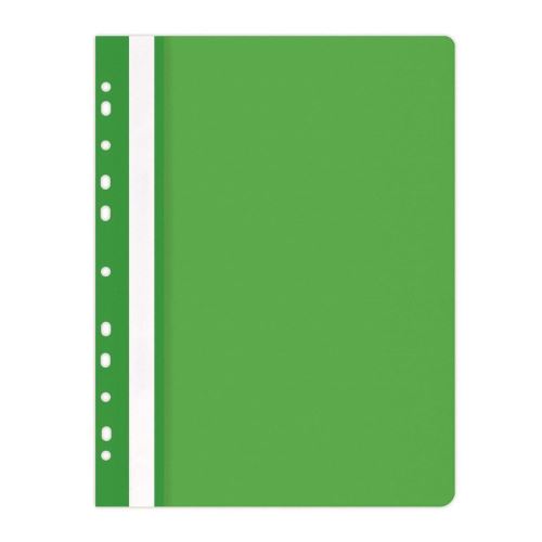 Dosar din plastic cu sina si multiperforatii OFFICE Products, verde