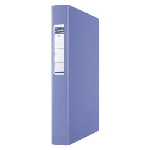 Caiet mecanic DONAU A4, 40mm, 4 inele de 25 mm, cu eticheta, albastru deschis
